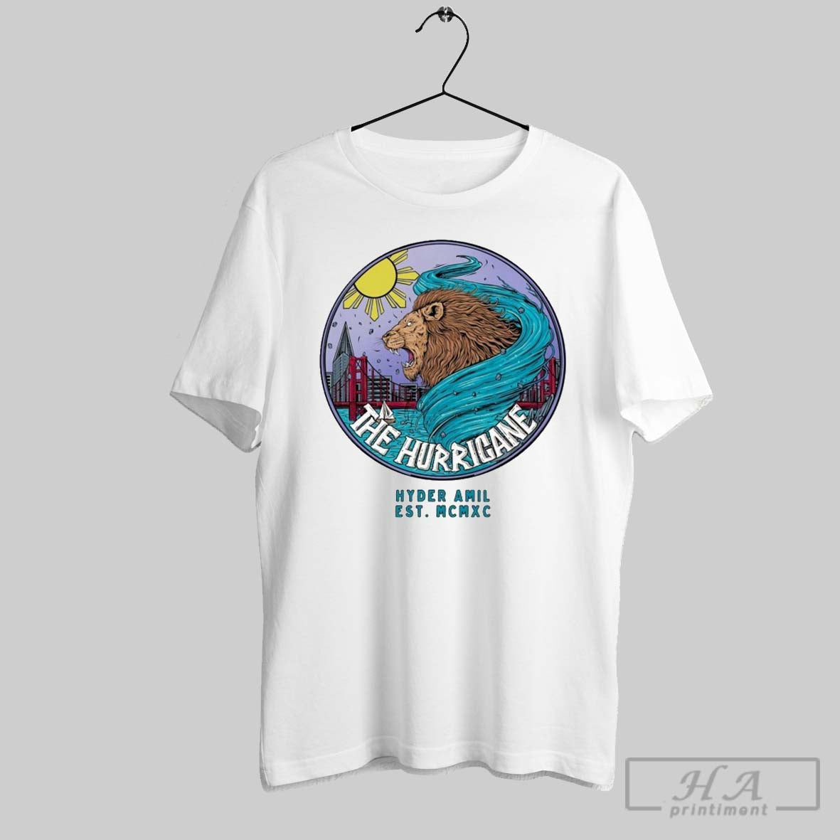Hyder Amil The Hurricane Lion T Shirts