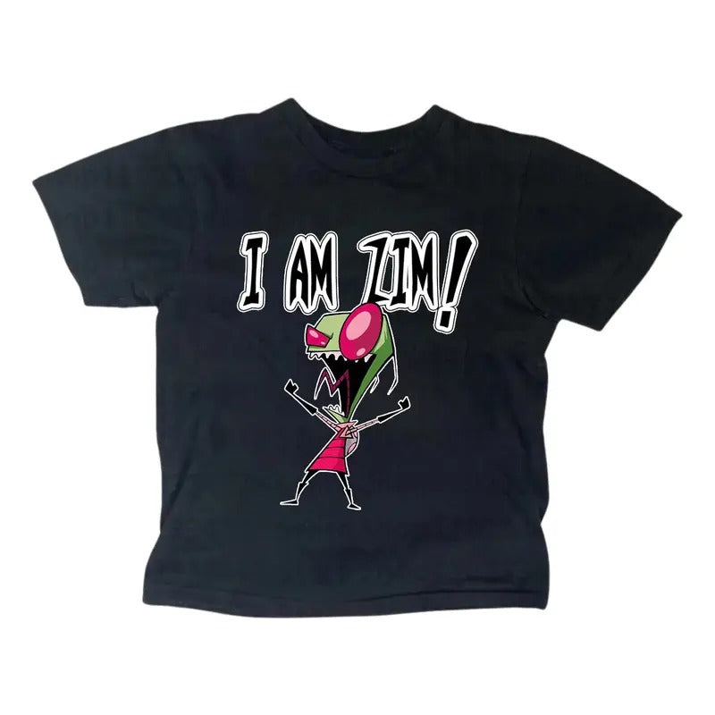 I Am Zim Baby Y2K Streetwear Gothic Emo Girl Top Scene 2000s Girlfriend T-Shirts