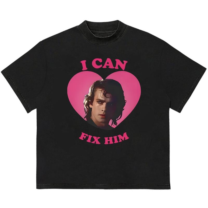 I Can Fix Himm Relaxed Fit HipHop Comfort Retro T-Shirts