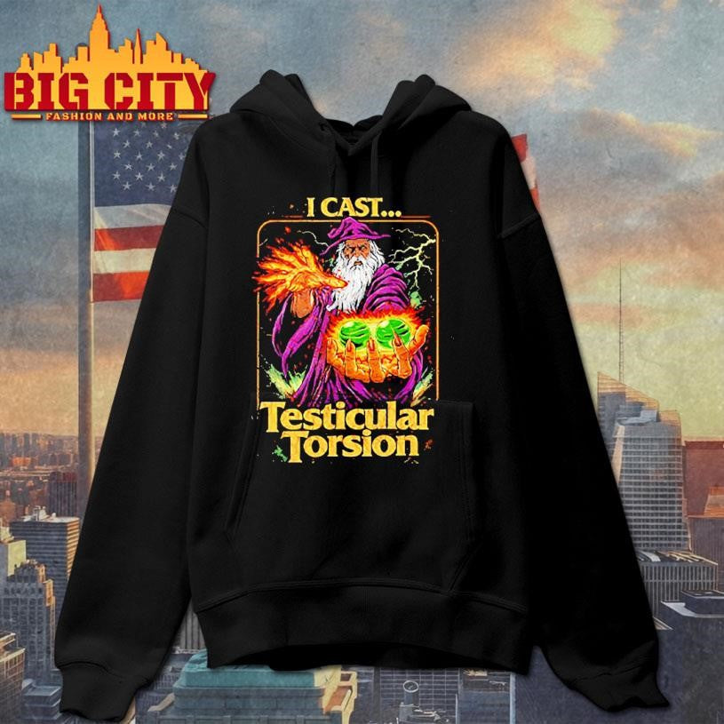 I Cast Testicular Torsion Funny Wizard Meme Shirt