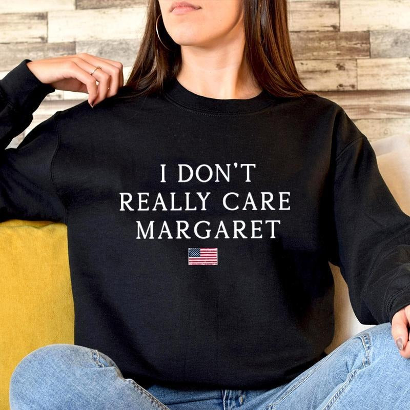 I Don'T Really Care Margaret Funny Minimalist JD Vance Interview Margaret T-Shirts