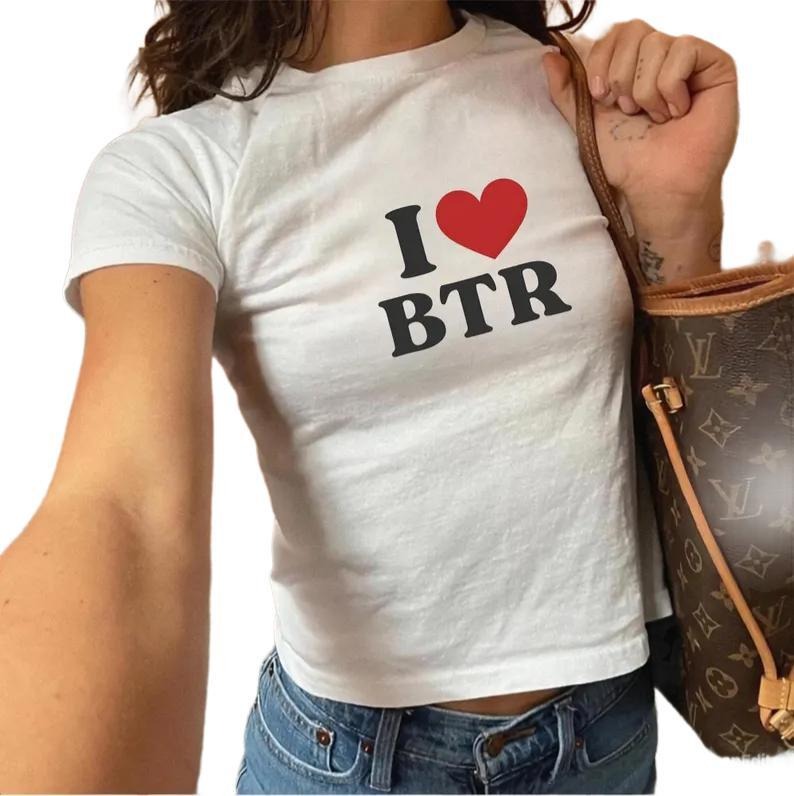 I Love BTR Baby Big Time Rush Real Life Worldwide Tour 2025 Baby Retro 2025 Concert Music Shirt Fans T-Shirts