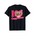 "I Love Capybaras" Casual Short Sleeve Crew Neck Outfits Summer Made USA T-Shirts