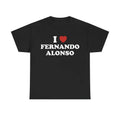I Love Fernando Alonso Racing Menswear T-Shirts