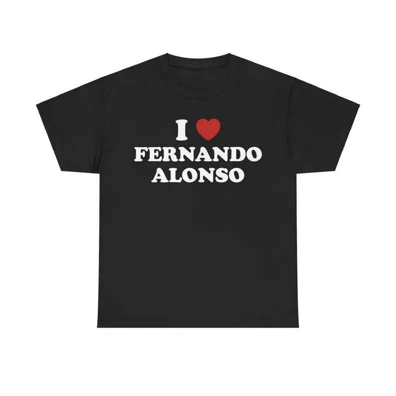 I Love Fernando Alonso Racing Menswear T-Shirts