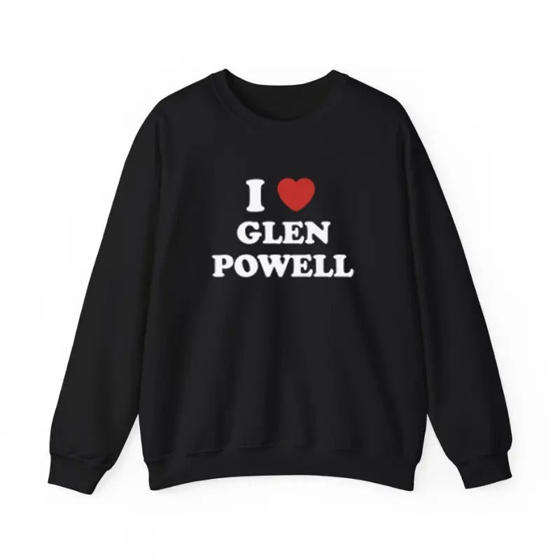 I Love Glen Powell Glen Powell Menswear T-Shirts
