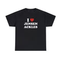 I Love Jensen Supernatural Dean Winchester Menswear Top T-Shirts