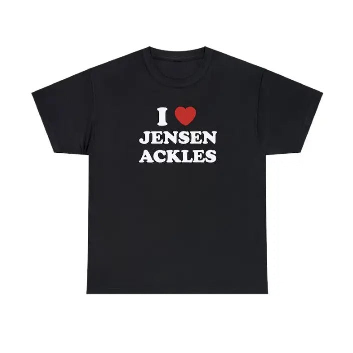 I Love Jensen Supernatural Dean Winchester Menswear Top T-Shirts