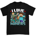 I Love Miners Shirt Bold Funny Gamer Humor T-Shirts