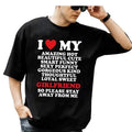 I Love My Amazing Hot Girlfriend So Please Stay Away Me Heart Romantic Couple Meme Shirt I Heart My Girlfriend Shirt T-Shirts