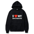 I Love My Boyfriend Girlfriend Printed Couple I Love My Boyfriend Him Love T-Shirts