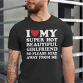 I Love My Girlfriend I Heart My Girlfriend Shirts Valentine Shirt Funny Boyfriend Shirt Meme Y2k Short Sleeve T-Shirts