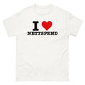 I Love NETTSPEND Funny I Heart Nettspend Him Her Menswear Cotton Classic Casual Basic Short Sleeve T-Shirts
