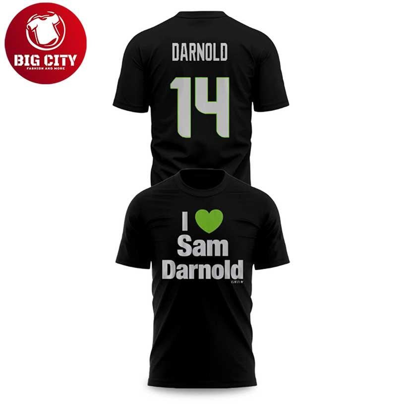 I Love Sam Darnold Bowl LX Two Sided Shirt