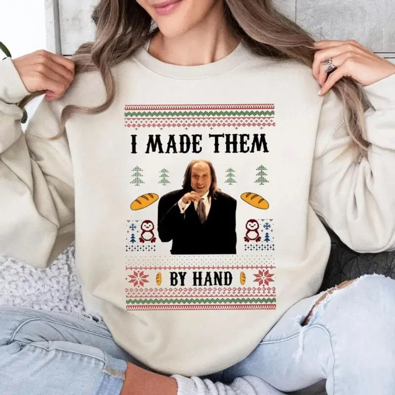 I Made Them Hand Ugly Scary Movie Dinner Made Hand Meme Shirt Funny Ugly Shirt Cotton T-Shirts