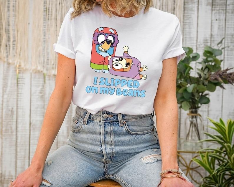 I Slipped My Beans Shirt Bluey Playing Grannies Shirt Bluey Shirt Bluey Bingo Shirt Family Shirt T-Shirts