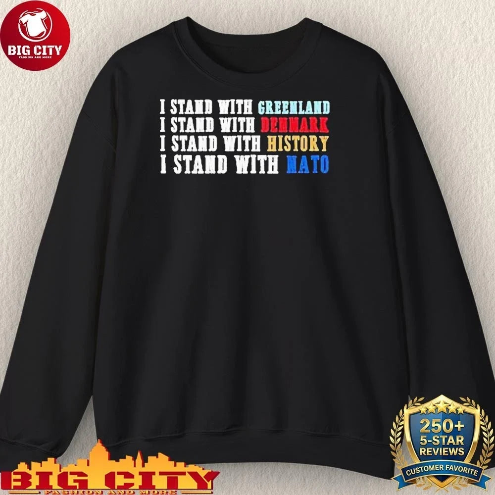 I Stand With Greenland I Stand With Denmark shirt