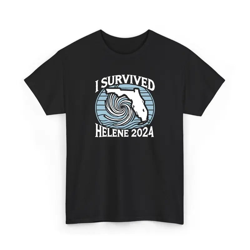 I Survived Helene 2024 Funny Hurricane Survivor Shirt Florida Hurricane Weather Event Helene 2024 Shirt T-Shirts