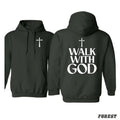 I Walk God Casual Street Fleece Hooded Tops Perfect T-Shirts