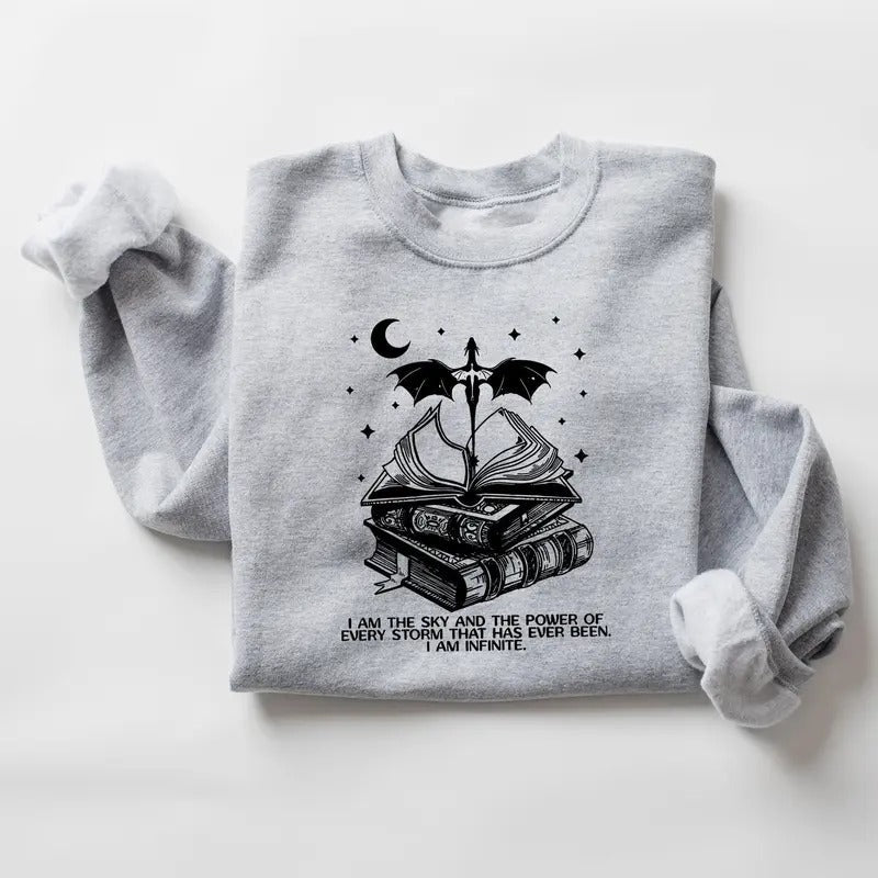 I Am Sky Cotton Classic Vintage Basgiath War College Shirt Fourth Wing Dragon Rider Violet Sorrengail Bookish Lovers Shirt T-Shirts