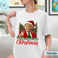 I'Ll Be Home Funny Santa Claus Trump 2024 Santa Trump Trump T-Shirts