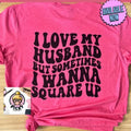 I Love My Husband Crew Neck T-Shirts