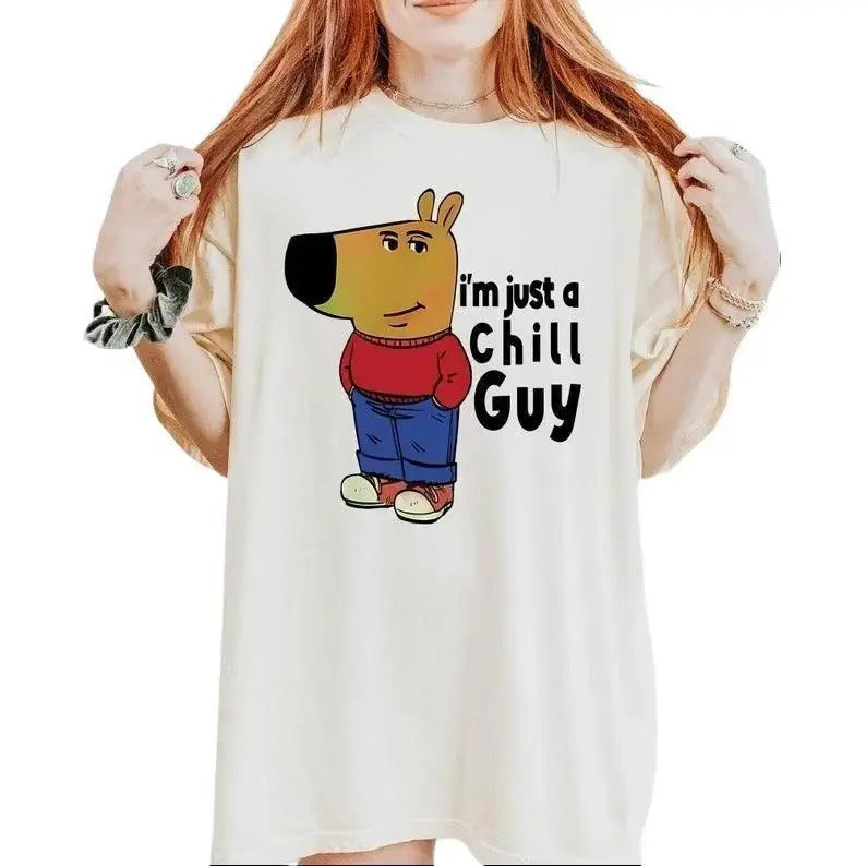 I'M Just Chill Guy Shirt Chill Guy Funny Tik Tok Meme Shirt Just Chill Guy Chill Guy Shirt T-Shirts