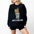 I'M Just Chill Guy Chill Dog Funny Viral Trending Meme Dog Shirt Xmas T-Shirts