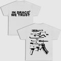 DRACO WE TRUST Letter Print 2 Sides T-Shirts
