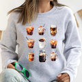 Iced Coffee Coffee Lover Coffee Latte Coffee Cups Long Sleeve Coffee Addict T-Shirts