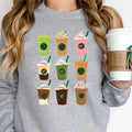 Iced Coffee Coffee Lover Coffee Latte Coffee Cups Long Sleeve Iced Coffee Addict T-Shirts