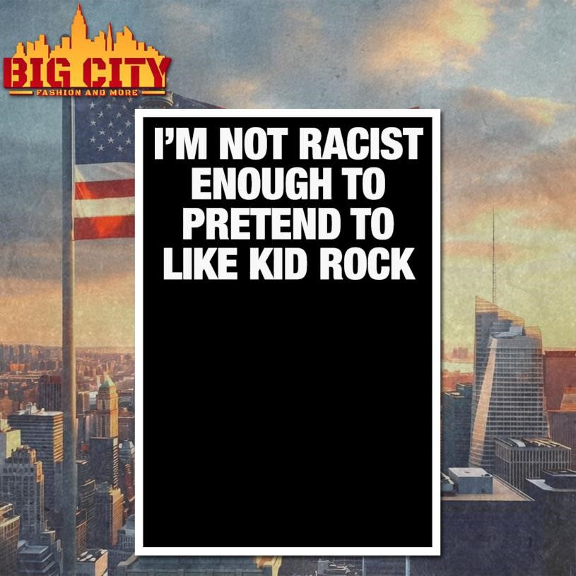 I’m Not Racist Enough To Pretend To Like Rock Text Shirt