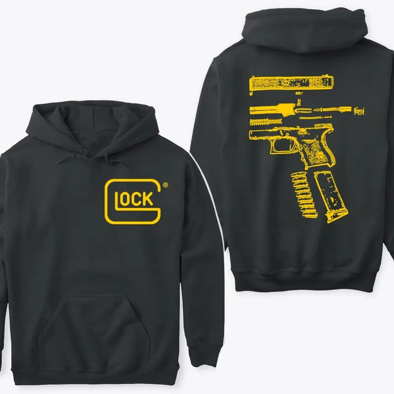 GLock We Trust Double Side Version Menswear Top T-Shirts