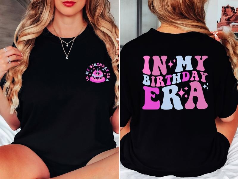 My Era Shirt Woman Party Retro Girl Front Back Shirt Wife Concert Shirt T-Shirts
