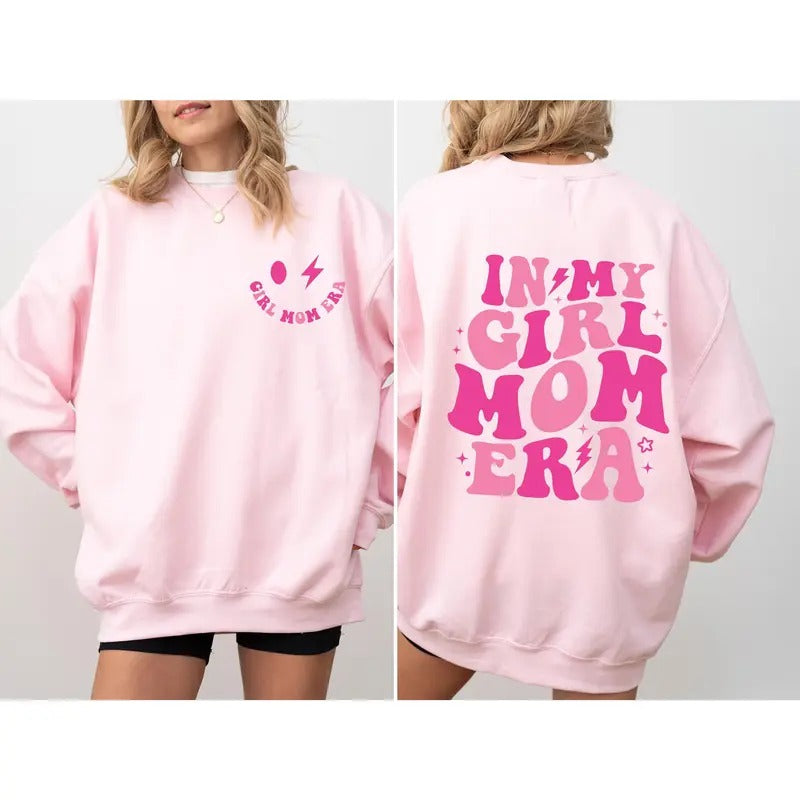 My Girl Mom Era Girl Mama Comfort Colors Girl Mom Club Girl Mom New Mom Gender Reveal Expecting Mom TK43GN T-Shirts
