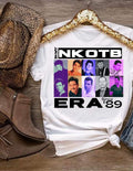 My Nkotb Era Since 89 New Magic Summer New Block Shirt Retro Band Old School Boy Band Pop Band Friend Short Sleeve Shirt T-Shirts