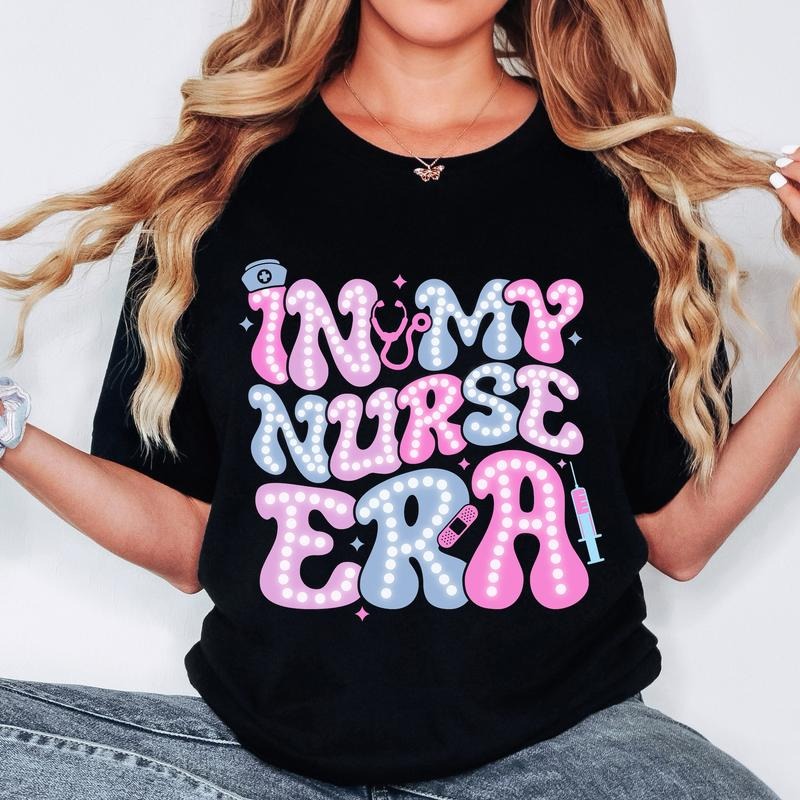 My Nurse Era Nurse Life Shirt Retro Nurse ICU Shirt T-Shirts