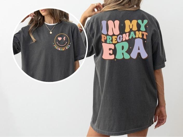 My Pregnant Era Shirt Pregnancy Reveal Shirt Pregnancy Announcement Shirt Shirt New Mom Cool Moms Shirt T-Shirts