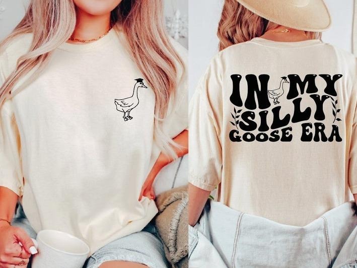 My Silly Goose Era Shirt Silly Goose Breathable Casual Comfort Comfortable Top T-Shirts