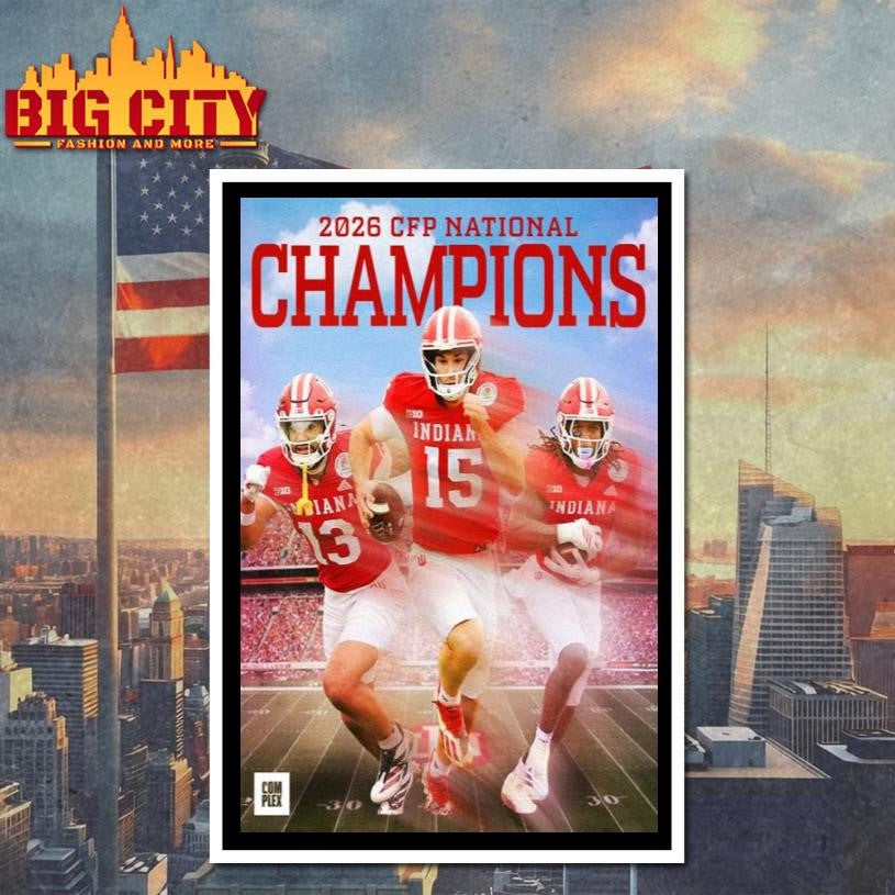 Indiana 2026 CFP National Champions Poster Shirt
