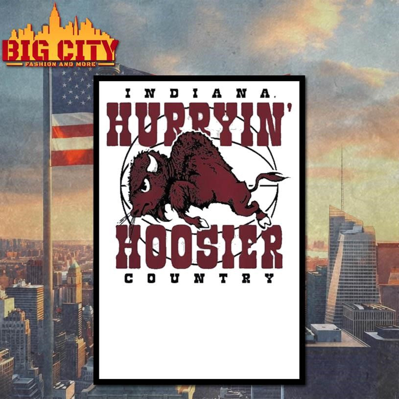 Indiana Basketball Hurryin’ Hoosier Country Shirt