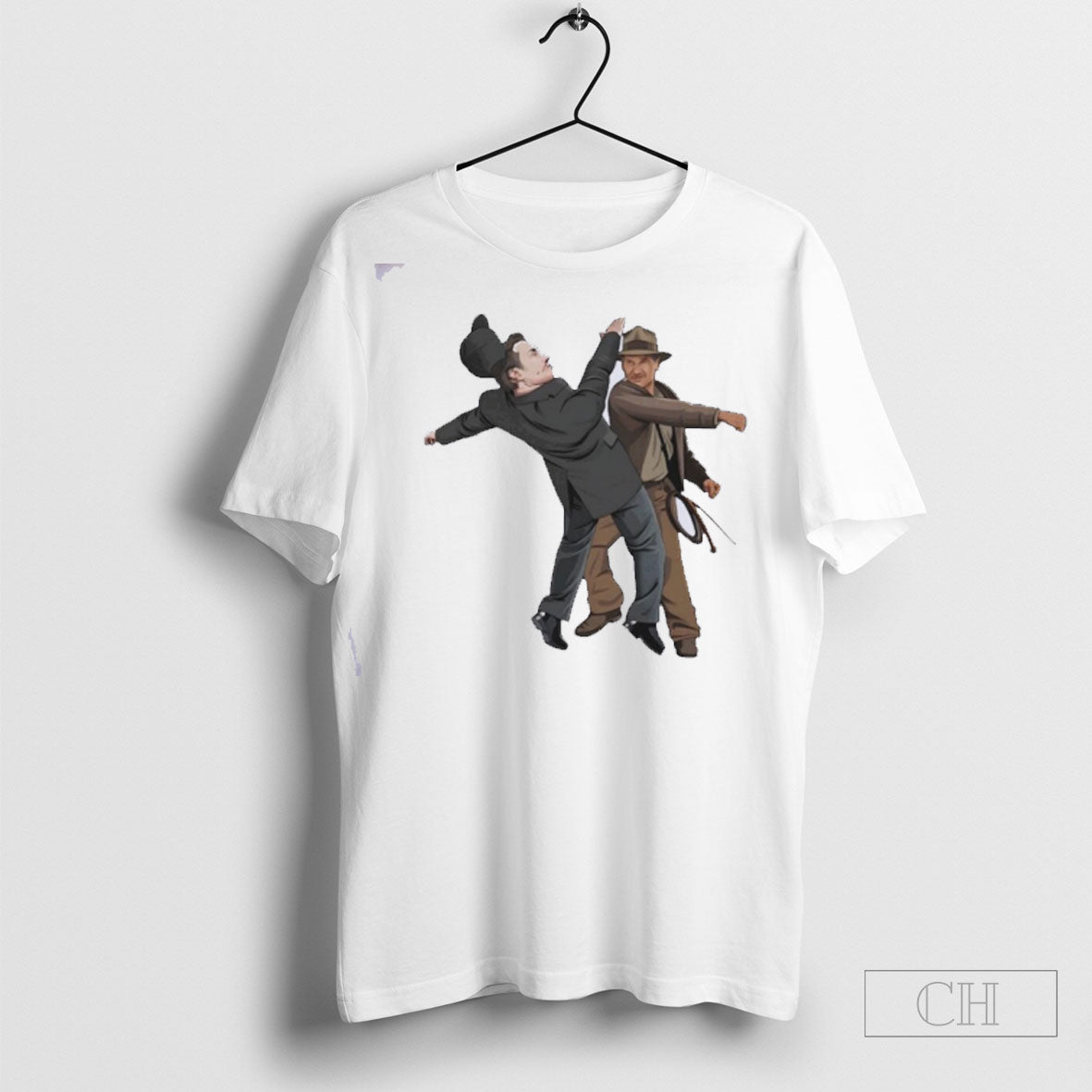 Indiana Jones Punching Elon Musk While He S Giving His Salute Shirt