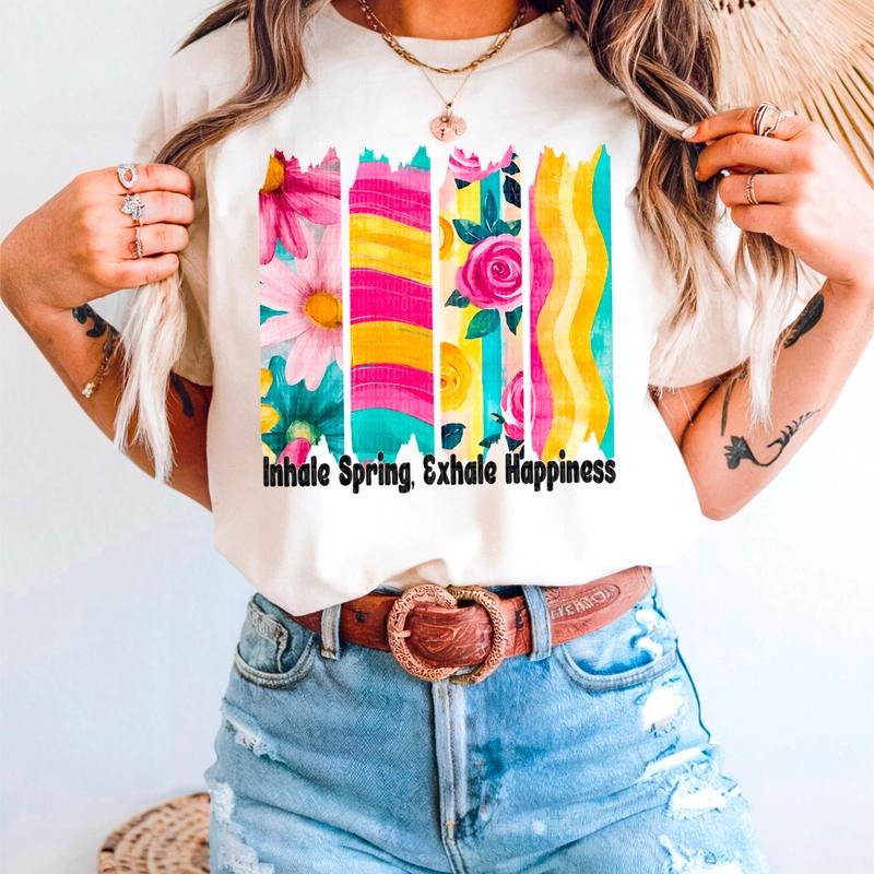 Inhale Spring DTF Transfers THIS IS NOT SHIRTstyle{N002}2 T-Shirts