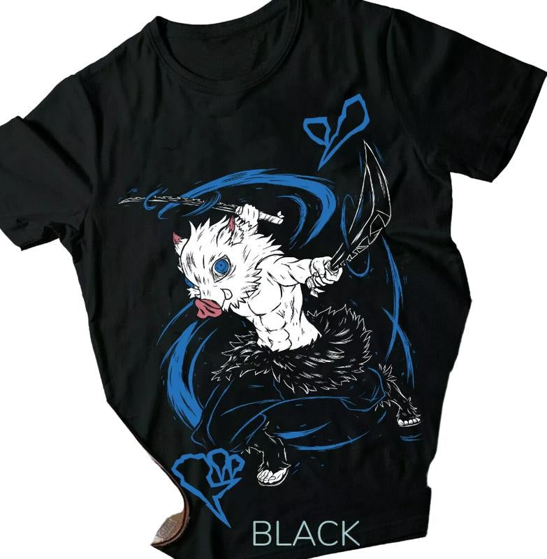 Inosuke Hashibira Manga Shirt All Size T-Shirts