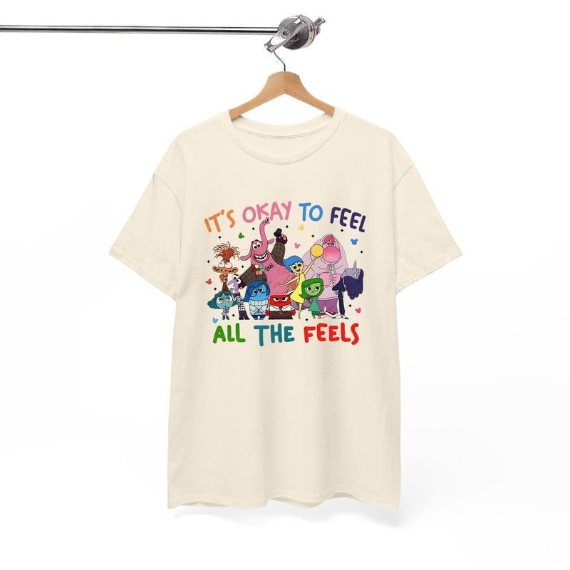 Inside Out Shirt 'S Okay Feel All Feels Shirt Mental Health Shirt Inclusion Shirt Speech Therapy Shirt BCBA Shirt Para Shirt T-Shirts