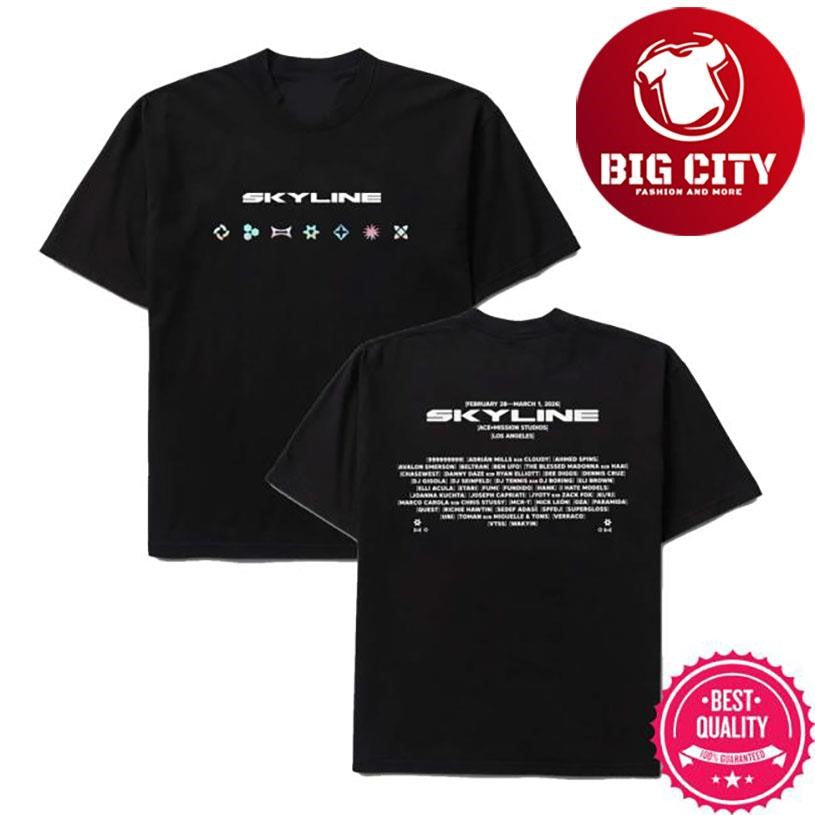 Insomniac Skyline 2026 Lineup Ss Two Sided Shirt