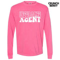 Insurance Agent Bubble Letter Long Sleeve Comfort Colors 'NLB' T-Shirts