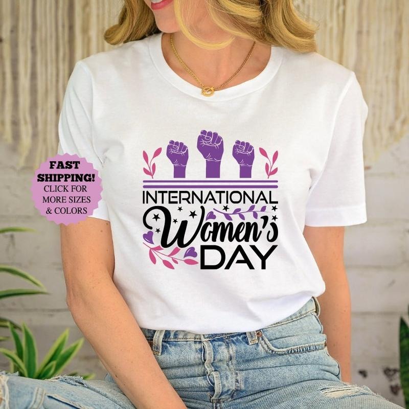 International Day DRG Day 2024 DRG 8 March Day Strong Shirt DRG Embrace Equity Female Shirt DRG Wompwompmrcomershirt T-Shirts