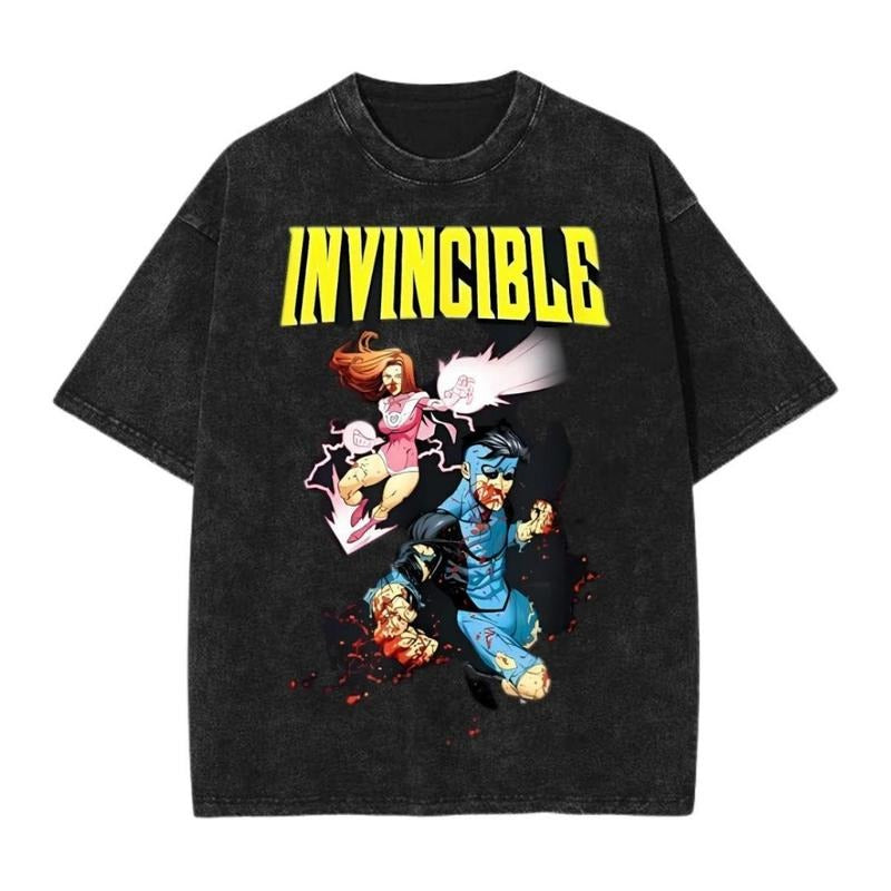 Invincible Atom Eve Attack Wash Casual Essential Piece Fits Any Wardrobe T-Shirts