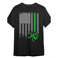 [Irish Green Print ] Irish Green Print Limited Cotton Crew Neck 100% Cotton Medium Stretch Casual Knit Fabric DXC00032 Made USA T-Shirts